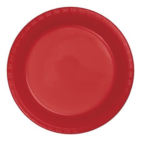 TOUCH OF COLOR Classic Red Plastic Banquet Plates, 10", 240PK 28103131